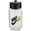 NIKE TR Renew Recharge Straw Bottiglia per Bere Clear/Black/Black 473 ml