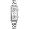 Gosasa Orologio al quarzo delle donne alla moda, quadrante rettangolare con i fusi orari doppi, resistente all'acqua di 30m