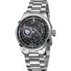 OBLVLO Orologio meccanico automatico in acciaio inossidabile di marca di lusso per uomo Orologio luminoso con stella terrestre impermeabile GC-SW