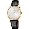 Festina Swiss Made Orologio Uomo Analogico in Pelle Nero