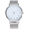 OSOLVE Bracciale in pelle Orologi da donna Fashion Design Numeri arabi Guarda Orologi da donna Orologi da polso al quarzo con cinturino in maglia d'argento Prezzo economico