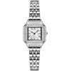 ADSBIAOYE Orologi d'oro per le donne Dainty Square Vintage Orologi di lusso da donna con accento di diamante vestito in acciaio inossidabile orologio analogico al quarzo impermeabile orologio
