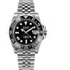 FTEOXLC Sugess Japan NH34 Orologio da polso da uomo GMT in acciaio inossidabile automatico meccanico impermeabile, V 4, Subacqueo Gmt