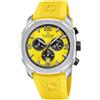 Candino SWISS Orologio Uomo Analogico con Cinturino in Caucciù Giallo - Movimento al Quarzo - Cronografo - Calendario - Vetro Zaffiro ad Alta Resistenza - Impermeabile 10 ATM C4774/1 Icon