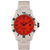 ToyWatch fl01whrd - Orologio unisex movimento al quarzo con cinturino di plastica bianco