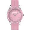 FREDDY - Orologio Donna In Silicone E Ceramica Rosa E Argento, Donna, Rosa, Unica