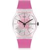Swatch - Orologio in plastic. rosa-rosa-rosso