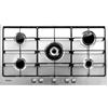 Candy pg953 / 1SX Piano cottura - Piastra (Built-in, gas, acciaio inox, Bottoni, 84 cm, 48 cm), Acciaio inossidabile