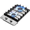 Tymetik Piano cottura a gas da 30,5 cm, 2 fuochi piano cottura a gas incorporato in acciaio inossidabile piano cottura a gas naturale/propano convertibile per esterni, appartamenti, camper