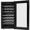 lousriyy 78L Frigorifero per 32 bottiglie per vino con display a LED e porta a doppio vetro,regolabile da 12 a 18°C,70W Wine Bank con ripiano fino a 9kg,Cantinetta Vino Refrigerata per casa,cantina e bar,≤38dB