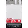 Sharp QW-NS1EI47EX-DE Lavastoviglie completamente integrata 45 cm, 10 soffitti misura E, 47 dB, Active Drying, Igiene 70 °C, EcoWash, Express 50, acciaio inossidabile