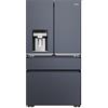 Haier French Door - Frigorifero congelatore, larghezza 91 cm, 601 l, con dispenser per cubetti di ghiaccio, Wi-Fi & No Frost I doppia porta frigorifero con congelatore, serie FD 7 PRO HFW7918EIMB