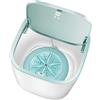 WolFum Mini Lavatrice Automatica Domestica 3.8L Portatile ad Ultrasuoni Turbo Lavatrice Lavaggio Intimo (Colore : White-Style)