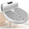 zhenmaster Body Dryer 1500W con Aria Calda e Fredda, Asciugatore Corpo con Sensore di Gravità, Bilancia Integrata, Tecnologia Ionica, Display Touch e Struttura Impermeabile per Bagno(Nomal)