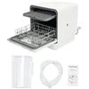 DaiJiubu Mini lavapavimenti elettrici da tavolo, con serbatoio dell'acqua, piccolo, per il campeggio, per il collegamento dell'acqua, per il dishwasher e la circolazione dell'aria calda