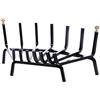 Sbalchiero Braciere da caminetto brucia Legna Angolo Basso con pomoli Lunghezza Cm 46 -Art.50851 - Brucialegna 100% Made in Italy -