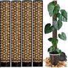 PlantScraper Tutore in Muschio XL per Monstera 4 Pezzi 63 x 9,5 cm - Supporto Estensibile e Set Accessori - Pali per Piante con Velcro e Substrato Speciale di Muschio - Ottimizzato per Aroidi