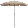Kingsleeve® Ombrellone 330 cm Apertura Manovella Protezione UV80+ Pieghevole Impermeabile Ombrello Balcone Giardino