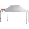 CILVANI SRL GAZEBO PROF RICHIUDIBILE BIANCO 3X4,5 mt PIEGHEVOLE RAPIDO AUTOMATICO FISARMONIC