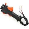 TopHomer Interruttore per decespugliatore con cavo di innesco dell'acceleratore, interruttore di controllo dell'acceleratore nero da 26 mm, accessorio per decespugliatore