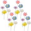 Porgeel 20 Pezzi di Fiori in Metallo per Esterni Colorati Margherite Giardino Plug-in paletti Decorativi da Giardino Arte realistica Decorazione da per Patio Prato Cortile 11 8 * 2 2 Pollici