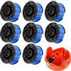 JOJOCY Black and Decker - Bobina di ricambio per decespugliatore Black and Decker GL315, GL350, GL650, GL652, GL655, GL660, GL680, diametro 1,65 mm, lunghezza 12,2 m, Black and Decker A6441, con 1 tappo per