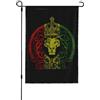 SMAZDFXX Bandiere da giardino con stampa fronte-retro, motivo: Re Leone di Giuda, Rastafari, Giamaica, Reggae, Rasta, Decorazione per la casa, 28x40
