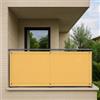 Tata Home Telo Copri Balcone Schermo Protettivo Divisorio Parasole Paravento Antipioggia Frangi Vista Copri Ringhiera Copertura per Privacy HDPE UV Misura 90 cm. x 5 mt Colore (Beige)