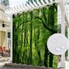 Hiseng Tende Gazebo per Esterno Impermeabili, Motivo Foresta Tende da Esterno con Occhielli Tenda per Balcone Idrorepellente 1 Pezzo Tenda Oscurante da Esterno Termica (230x270cm,Foresta Verde)