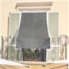 GC ARREDOCASA GCARREDOCASA Tenda da Sole per Esterno, Tenda da Sole per Balconi, Impermeabile, a Caduta, 145x300 cm, Telo Ombreggiante, Riduce Luce e Calore, Migliora la Privacy, Colore Grigio.