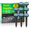 AECITY 8PK nuovo repellente per talpe per prati Gopher repellente ad ultrasuoni ad energia solare repellente per serpenti deterrente repellente talpe repellente arvicole repellente per prati esterni giardino