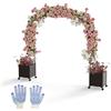 COSTWAY Arco da Giardino con 2 Fioriere