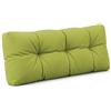 POKAR Cuscino-schienale Imbottito 120x40cm per Divano da Giardino, fodere asportabile e lavabile, Spalliera per Bancali, Interno ed Esterno, DYI - fai da te, senza Pallet, Lime