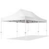 TOOLPORT Gazebo Pieghevole Giardino 3x6m Telo 700N Poliestere Idrorepellente Padiglione Mercati Sagre Bianco