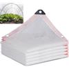 Generico Telo Ombreggiante Bianco - 55% Rete Protezione Solare Anti-UV per Orto, Piante Grasse, Serra da Giardino - Tessuto Ombreggiante Traspirante in HDPE per Piante(2x8m)
