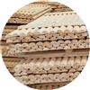 TIMBERMIK Pali Mezzi In Legno Massello 8 Pezzi ½ Ø7 cm Lunghezza 220 cm Non Impregnati Per Recinzione Montanti Palo Giardino