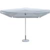 TEMPO STYLE - Ombrellone da Giardino Vomero 3x3 m | Ombrellone da Esterno con 8 Stecche in Alluminio e Tela in Poliestere 180g/㎡, per Giardino, Cortile e Terrazza (Bianco/Bianco Lucido)