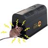 GDBTDL Trappola Elettronica per Ratti 8000V Extra Large, Zapper per Topi Interno Esterno, Potente Dispositivo Anti-Roditori, Trappola Elettrica Umana contro Topi e Ratti