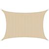 AMANKA Tenda da Sole UV - 3x4 m HDPE Rettangolare Telo di Protezione Solare Balcone Giardino Beige
