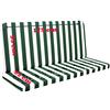 BUONOCORE Cuscino per Dondolo 4 posti 170 Cm Bianco/Verde