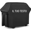 Ferocity Coperchio per griglia Copri-Capote Barbecue Copertura Impermeabile Protettivo Griglia BBQ Piccolo 105 cm x 100 cm x 48 cm Il Tuo Testo S [084]