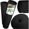 Instalguru Tessuto Antierbacce 50 g/m² 1,6x100 m Telo Pacciamatura Nero Resistente UV Giardino Vialetti Aiuole Blocco Crescita Erbacce Barriera Erbacce Copertura Esterna Terreno