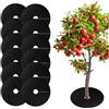 Tefola Set di 12 tele anticattive erbe, cuscino rotondo in tessuto non tessuto, biodegradabile, pacciamatura, giardino, tela invernale, pianta esterna, per nuovi alberi, fruttetti, paesaggio, diametro 52 cm