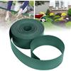 ACXIN Bordo per prato in plastica antracite, 10 m, rotolo di bordi per aiuole per viali, limiti, vialetti di ghiaia, bordatura per aiuole in 100% plastica PP (120 x 2 mm, verde)