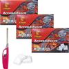 parpyon® Accendifuoco 144 cubetti + Accendi Gas Omaggio per Ciminiera Barbecue accendi carbonella BBQ Kit - Ideale per Accessori e Barbecue Weber (Kit-4)