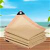 kufu01 Rete Telo Ombra Rettangolare,Panno Ombreggiante Beige 99% Protezione Uv,Telo Coprente da Giardino,Tenda da Sole per Balconi e Terrazze,Piante/Serre/Esterni,Impermeabile (2x3m/6.6x9.8ft)