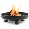 BBQ-Toro Ciotola per fuoco Ø 70 cm | nero | ciotola per fuoco da esterno con tre gambe e due maniglie | Braciere da giardino, pozzo per fuoco, vassoio per fuoco