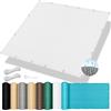 XUEQXUE Tenda da Sole Parasole Tenda a Vela 200 x 300 cm, Antivento, Traspirante,98% Anti UV, Vela Ombreggiante Tenda da Esterno, Tenda a Vela per Giardino, per Balcone, Terrazza, Bianco