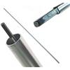 IMJ-Global Asta di Trasmissione con Tubo | per Decespugliatore | Lunghezza Asta 153 cm | Lunghezza Tubo 150 cm | Diametro Asta 8 mm | Diametro Tubo 28 mm | Attacco Quadrato | in Acciaio | Pezzo di Ricambio