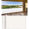 XUEDNGM Frangivisto Balcono 80 x 160 cm con Occhielli e Fascetta Protection UV Opaque Résistant Aux Contre Vent Telo Frangivento da Balcone per Balcone Giardino Terrazza, Bianco